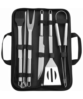 BEAU RIVAGE  Set d'ustensiles pour barbecue 6 pieces