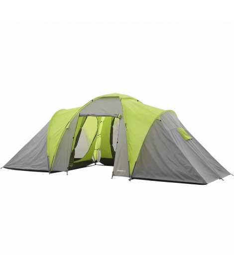 SURPASS - Tente de camping familiale - 6 personnes  - Vert & Gris