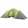 SURPASS - Tente de camping familiale - 6 personnes  - Vert & Gris