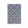 NAZAR Tapis d'extérieur résistant aux UV - Gris et blanc - 160 x 230 cm