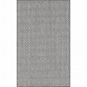 NAZAR Tapis d'extérieur et d'intérieur résistant aux UV, tissé plat - Noir et blanc - 120 x 160 cm
