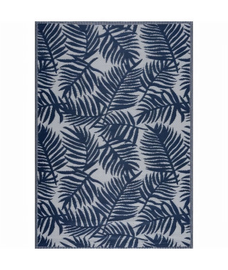 NAZAR Tapis d'extérieur résistant aux UV - bleu et blanc - 120 x 160 cm