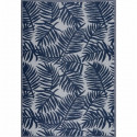 NAZAR Tapis d'extérieur résistant aux UV - bleu et blanc - 120 x 160 cm