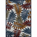 NAZAR Tapis d'extérieur et d'intérieur résistant aux UV moderne - Bleu, rouge et vert - 120 x 160 cm