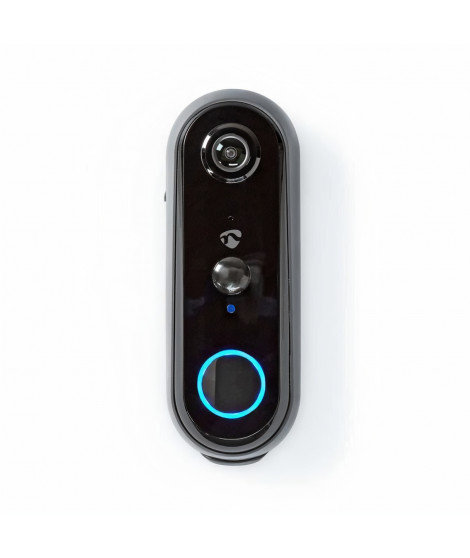 NEDIS Vidéophone WIFI SmartLife - Transformateur - Android & iOS - Full HD 1080p - Vision nocturne - Gris et noir