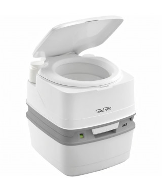 Toilette portable + pompe piston blanc