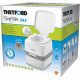 Toilette portable + pompe piston blanc