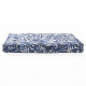 COTTON WOOD Matelas de sol coton imprimé - 60 x 120 x 15 cm - Blue Palm