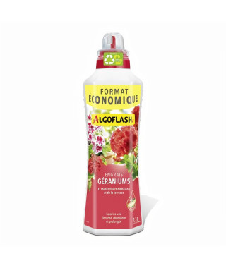 Engrais Géraniums et Fleurs de Balcon 1,3 L FORMAT ÉCONOMIQUE