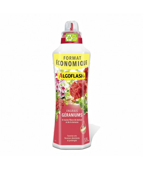 Engrais Géraniums et Fleurs de Balcon 1,3 L FORMAT ÉCONOMIQUE