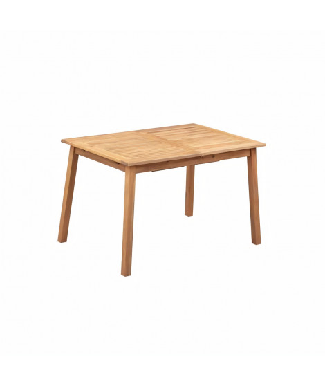 Table de jardin extensible 6 a 8 personnes - 120-180 x 100 x H.75 cm - Acacia FSC - Extension papillon