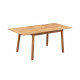 Table de jardin extensible 6 a 8 personnes - 120-180 x 100 x H.75 cm - Acacia FSC - Extension papillon