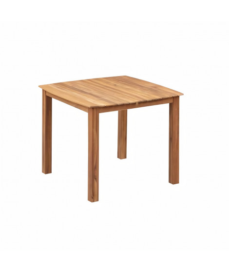 Table de jardin carré 4 personnes - 90 x 90 x H.74 cm - Acacia FSC