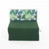 Chauffeuse 1 place - Tissu Vert Depp Jungle - L 58 x P 75 x H 45 cm