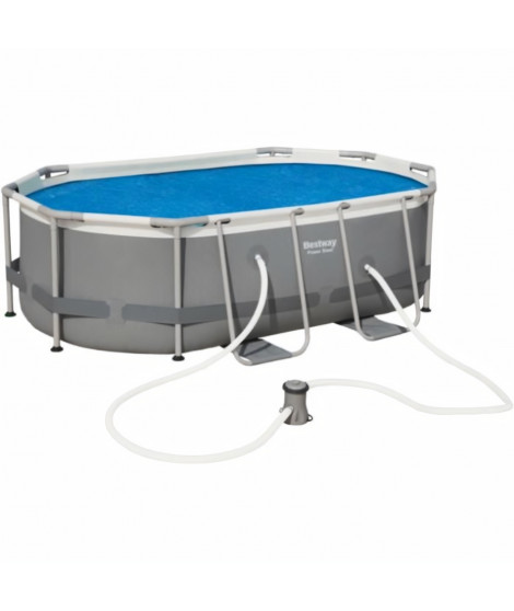 BESTWAY Bache solaire 466 x 280 cm pour piscine hors sol ovale Power Steel 488 x 305 x 107 cm