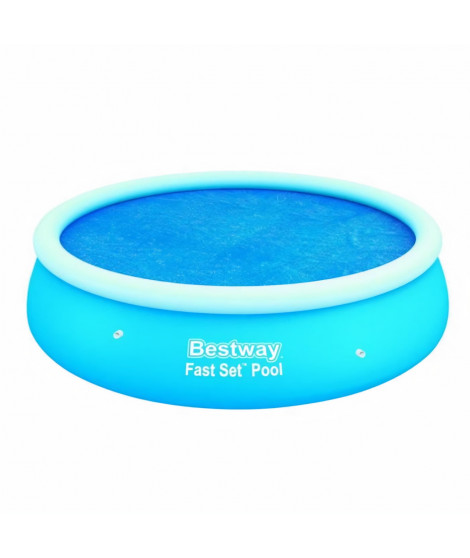 BESTWAY Bache solaire diametre 350 cm pour piscine hors sol Fast Set diametre 396 cm