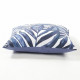 COTTON WOOD Coussin Déco coton imprimé - 45 x 45 cm - Blue Palm