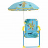 MARSUPILAMI Chaise pliante avec parasol ± chaise 53 x 39 x 39 cm, parasol ø 65 cm pour enfant