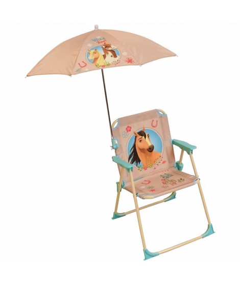 SPIRIT Chaise pliante avec parasol pour enfant