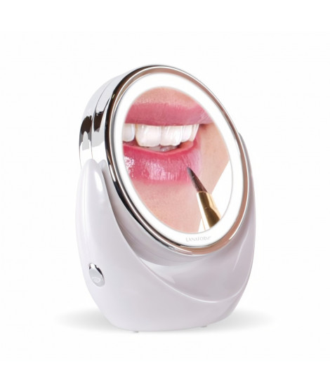 LANAFORM LED MIRROR - Miroir grossissant x10 double face - Eclairage LED - Look design
