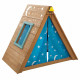 KIDKRAFT - Tipi cabane en bois avec mur d'escalade