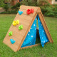 KIDKRAFT - Tipi cabane en bois avec mur d'escalade