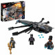 LEGO 76186 Marvel Le dragon volant de Black Panther  Jouet Avengers, Jeu de Construction Super Héros avec 3 Figurines