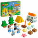 LEGO 10946 DUPLO Town Aventures en camping-car en famille Jouet Enfant 2+ ans, Set éducatif