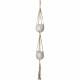 MACRAMÉ DOBLE  NoeUD CARRÉ NATUREL 120 CM