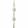 MACRAMÉ DOBLE  NoeUD CARRÉ NATUREL 120 CM