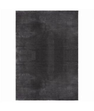 NAZAR Tapis shaggy style moderne - 80x150 cm - Gris anthracite