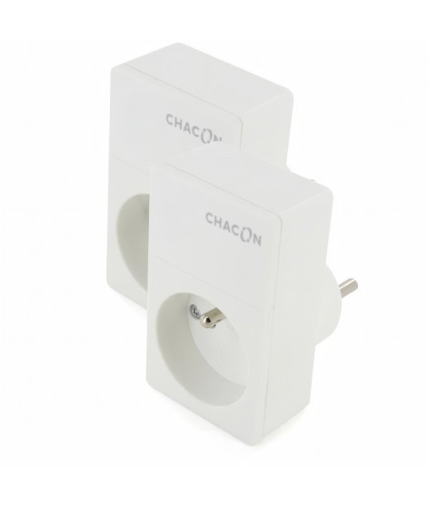 Kit Duo Prises Wi-Fi CHACON 2 Prises Wifi Chacon