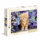 CLEMENTONI - 30415 - 500 pieces - Ginger cat in flowers