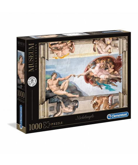 CLEMENTONI - 39496 - Museum 1000 pieces - Michel Ange : La Création d'Adam