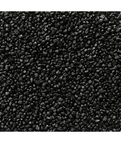 TYROL Quartz Noir, pour Aquarium - Décoration naturelle, sans solvants ni calcaire - Sac de 15 kg