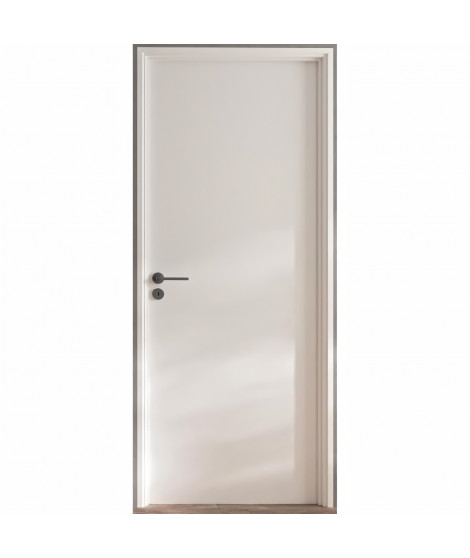 OPTIMUM Bloc Porte ajustable DÉCOR BLANC - poussant Droit/poignée a gauche