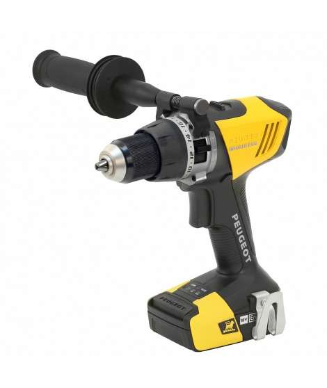 ENERGYDRILL-18VPBL2 Perceuse a percussion BRUSHLESS 18V 2,0 et 5,0Ah PEUGEOT OUTILLAGE