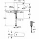GROHE Mitigeur lavabo infrarouge Bau Cosmopolitan E 1/2 36453000 - 7 programmes-Avec transformateur-Limiteur de température-C…