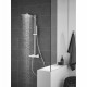 GROHE Douchette 1 jet Euphoria Cube Stick 27699000 - Limiteur de débit - Anti-calcaire - Montage universel - Chrome