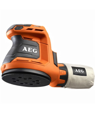 AEG Ponceuse excentrique 125 mm 18V BEX18-125-0, vitesse de rotation de 7000 a 11000 tr/min, oscillation 2,4°