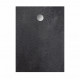 OCEANIC Receveur de douche en résine - Rectangulaire - 120x90x3,5 cm - Gris anthracite - Bonde de vidage et pieds inclus - Mo…