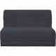 Banquette BZ 140x190 - Tissu gris - MELISSA