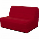 Banquette BZ 140x190 - Tissu rouge - MELISSA