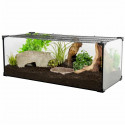 ZOLUX Terrarium Karapas pour tortue terreste - L 60,5 x p 30,5 x h 25,5 cm - Noir