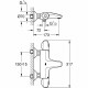 GROHE Mitigeur thermostatique bain/douche Grohtherm 1000 34439003 - Limiteur de température - Economie d'eau - Chrome