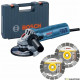 Meuleuse d'angle BOSCH PROFESIONNAL 800W - 125 mm + 2 disques diamants + coffret