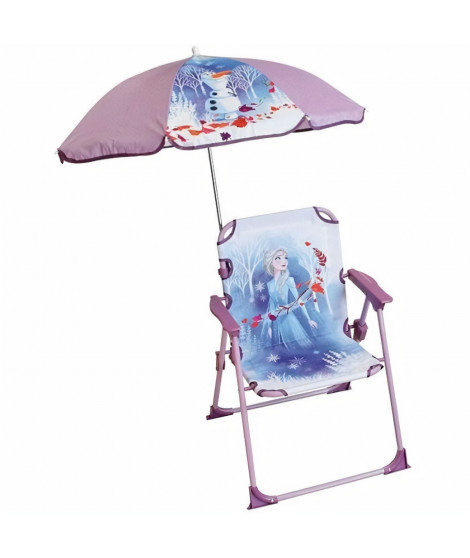 DISNEY REINE DES NEIGES Chaise pliante avec parasol pour enfant