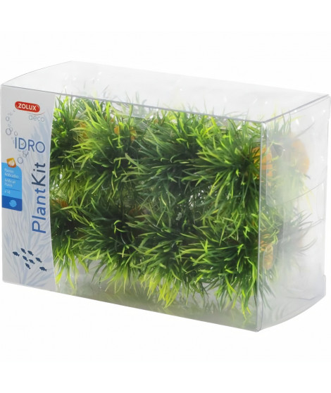 ZOLUX Kit de 16 plantes artificielles gazonnantes Idro - Pour aquarium