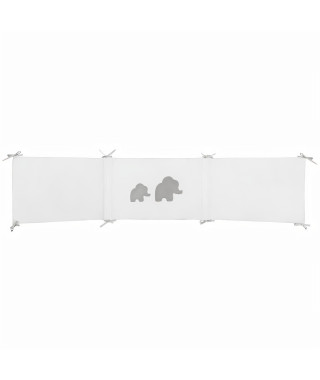 NATTOU Tour de lit réversible Tembo - 180 x 40 cm - En coton et polyester