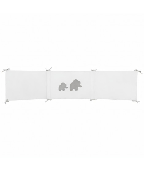 NATTOU Tour de lit réversible Tembo - 180 x 40 cm - En coton et polyester